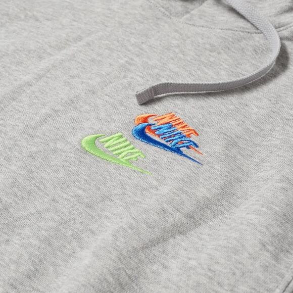 NEW Nike Multi Swoosh Hoodie Men’s Gray Pullover Size S DD4666‑063 Sweatshirt - Picture 2 of 9